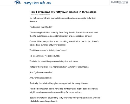 Fatty Liver Case Study Cb | Blue Heron Health News 